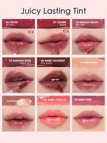 Rom&nd Romand JUICY LASTING TINT 06 FIGFIG 水光唇釉，水潤光澤妝效，保濕持久，不褪色不沾杯，輕盈舒適，適合新手日常使用，K-Beauty 韓系彩妝，Olive Young，禮物 - 06 FIGFIG - 查看 3
