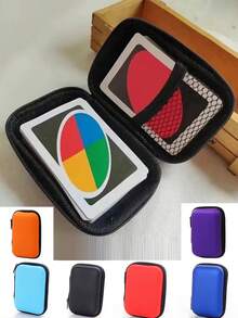 4/2/1pc Memory Card Game Box, Card Storage Sleeve, Board Game Tarot Card, Three Kingdoms Poker Card Protective Case, Zipper Storage Bag, Birthday Gift Box, Coin Storage, Earphone/Data Cable Storage, Lipstick/Small Cosmetic Storage, Adult Gift - Multicolor - View 2