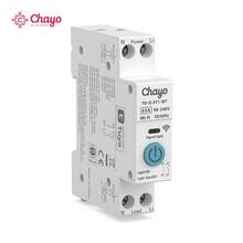 TONGOU 1pc Tuya WiFi Smart Switch Circuit Breaker, Wireless Phone Remote Control Rail Switch, 4 Timer Modes Function, Suitable For Home Appliances, Ideal For Smart Home - White - View 3