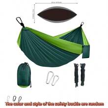 Camping Hammock, Portable Single And Double Hammock With Tree Straps And Carrying Bag, Suitable For Yard Use - Perfect For Travel, Backpacking, Hiking And Outdoor Camping Gear, Great For Outdoor Activities, Beach And Camping - Multicolor - View 11