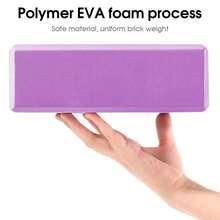 2pcs/Set Fitness Yoga Bricks Foam Bricks Pilates Auxiliary Equipment Stretching Training Bricks Support Bricks - Multicolor - View 2