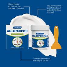 Wall Repair Paste, Stain Cover-Up Repair Agent, Wall Paint Peeling, Moisture-Proof, Wall Paint Crack Repair Paste - B - View 6