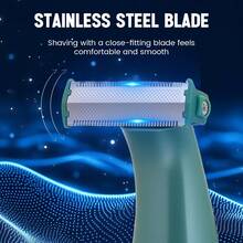 Hatteker 1pc USB Rechargeable Electric Body Hair Trimmer, Waterproof Private Parts Shaver For Men And Women, Digital Display Beard Razor - Multicolor - View 5