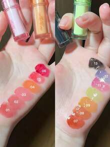Rom&nd Romand THE JUICY LASTING TINT MINI 08 PERSIMMON 1g/0.04 Oz，亮面妝效，高顯色，持久，輕盈，不黏膩，保濕，滋潤雙唇，適合初學者，適合日常使用，韓系美妝，Olive Young，禮物 - 08 PERSIMMON - 查看 3