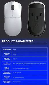 AULA SC380 Pro Gaming Mouse, Wireless & Bluetooth, Lightweight Design, Triple-Mode Connection, RGB Magnetic Charging Dock Bundle, 12000 DPI, Ergonomic Grip, Ideal For Gaming, Home And Office Use, Multi-Device Compatible, Long Battery Life - View 12