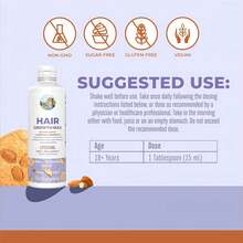 Women's Hair Wellness Liquid Supplement | Liposomal Biotin 10000 Mcg With Lustrlva® & Pumpkin Seed Oil | Hair, Skin & Nail Nutritional Support | Vegan | 15.22 Oz - 1 pcs - 查看 4
