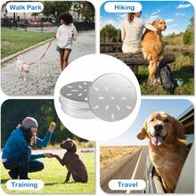 3/6/10pcs Dog Training Accessories Set, With Seamless Rubber Soft Magnetic Adhesive Stickers, Ventilated Dog Scent Training Box, Round Metal Can, Suitable For Agility Training Equipment And Search And Rescue Dog Scent Games - Silver - View 8