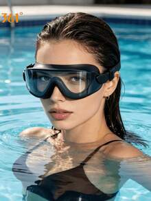 1pc 361° Large Frame Electroplated Anti-Glare Swimming Goggles, High Definition Anti-Fog Leak-Proof Lens, Soft Silicone Seal Design, Wide Field Of Vision, Leak-Proof Swimming Goggles, Suitable For Adults Men And Women, Ideal For Swimming Training, Leisure And Holiday Gifts - Multicolor - View 14