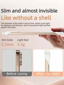 Galaxy S26 Ultra S25 Edge S24 S23 S22 Plus S21 S20 Ultra S20 Plus FE Note10 Note20 Ultra 適用超薄無框砂岩啞光硬殼手機保護套，防摔防震全鏡頭保護蓋 - 黑色 - 查看 11
