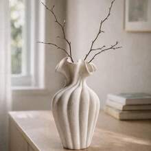 1pc Exquisite Vase, 12cm Height, Compact And Elegant, Suitable For Desktop Display, Suitable For Dried Flowers And Fresh Flowers, Rough Matte Surface Design, Fashionable And Novel, Modern Style, Suitable For Young People - 1PC - View 8