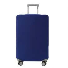1pc Luggage Dust Cover Trolley Case Protective Cover Solid Color Travel Case Dust Cover Thickened Elastic Trolley Cover Wear Resistant, Luggage Cover - Multicolor - View 36