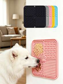 Cross-Border Silicone Pet Licking Mat With Suction Cup, Slow Feeding Anti-Choking Licking Mat - View 1