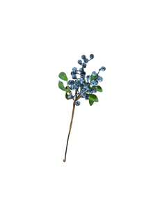 1pc Artificial Blueberry Branch, Suitable For Home Decor, Bedroom Living Room Decor, Office Decor, Tabletop Centerpiece Decor, Vase Decor, Wedding Decor, Wedding Bouquet, Floral Arrangement, Photography Props, Outdoor Decor, Garden Decor, Gift - Multicolor - View 8
