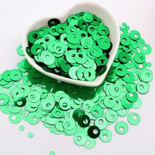 400 buah payet plastik bulat lepas 20g 10mm, dengan lubang 1mm, payet warna-warni untuk pembuatan perhiasan, scrapbooking DIY, dan kerajinan jahit. - MultiWarna - View 42