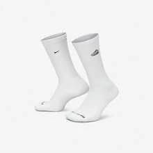 Nike Everyday Plus Cushioned, Shock-Absorbing, Sweat-Absorbing Mid-Calf Socks, Unisex, One Pack, White - White - View 2