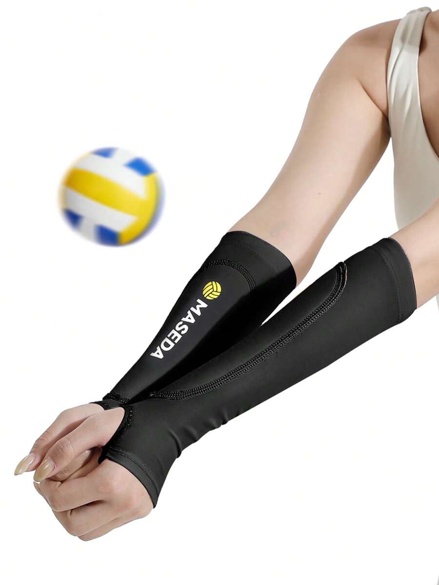 1pc Unisex Volleyball Arm Guard Sports Protective Gear - Black - View 1