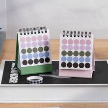 2027 Foil Stamping Mini Desktop Calendar - 1pc English Version, Simple Portable Design, Office And School Supplies For Daily Schedule Planning And Desk Decoration - Single Piece - View 8
