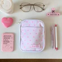 1pc Cute Multi-Layer Storage Box, Large Capacity Mesh Compartment Travel Organizer Bag, Portable Camera, Stationery, Cosmetics, Credit Card Storage Pouch - Multicolor - View 14