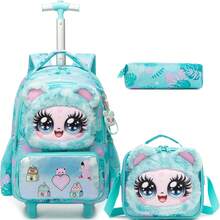 Girls' Rolling Backpack, Cute Travel Luggage Backpack With Wheels, Girls' Crossbody Bag, Cute Japanese Style Backpack - Girls' Trolley School Bag - View 11
