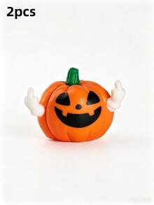Fun Pumpkin Figurine, Mini Resin Halloween Jack-O'-Lantern Ornament, Cute Desktop Decor, Suitable For Home, Office, Party, Bookshelf, Halloween Gift - Cute Finger Pumpkins - View 10
