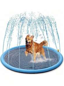 Extra Large Dog Splash Pad - Durable PVC Pet Swimming Pool For Outdoor Play, Non-Slip Cooling Bath Tub Suitable For Dogs And Puppies, Backyard Garden Summer Water Fun For Kids - Multicolor - View 10