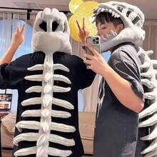 75/115CM 真實恐龍骨架造型服裝套裝,趣味頭飾 Cosplay 套裝,創意禮物 - 款式-A - 查看 5