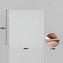 8 PCS White Colored Plywood Sheets, 3mm (1/8") Thick 12x12 Inch Pre-Finished Basswood Boards For Laser Cutting And Engraving, Paint-Free Surface Wood For DIY Models, Signage & Art Crafts - White - View 2