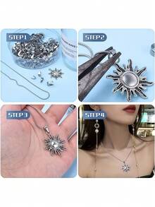 200/88pcs Stainless Steel Lobster Clasp Hook Pendant Connectors, Suitable For DIY Necklace, Bracelet, Earring Connector Clasp Bracelet - DIY - View 3