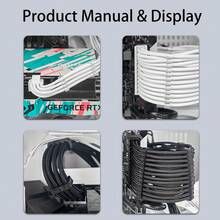 24/12/8/4 Pcs PVC Cable Comb Wire Clamp Organizer Sleeved Cables For 3mm ATX ITX 24/8/6 Pin CPU GPU Modular Power Cable Desktop PC Computer Case Wiring Management Tool - View 5