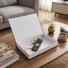 1pc Gentle Vintage French Country Style Home Storage Box, Magnetic Storage Series, Suitable For Entryway Console Table, Living Room Coffee Table, Office Desk Decoration And Storage, Can Store Remote Control, Keys, Coins And More - Pastoral Floristry - View 7