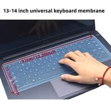 Laptop Keyboard Protective Film Silicone Pad, Universal Laptop Keyboard Dust Cover, Silicone Waterproof And Durable, Universal 12-14 Inch Protective Cover, Suitable For Work, Study And Daily Use, Office Supplies, Learning Supplies, Back To School Season - A - View 7