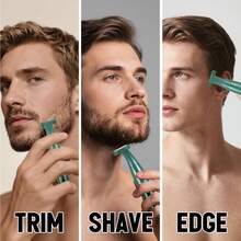 Hatteker 1pc USB Rechargeable Electric Body Hair Trimmer, Waterproof Private Parts Shaver For Men And Women, Digital Display Beard Razor - Multicolor - View 6