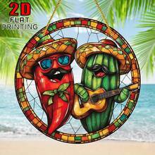 2D Flat Acrylic Bohemian Style Blue Octopus Sun Catcher, Garden Decor, Acrylic Colorful Window Hanging Decoration, Beautiful And Durable Home Decor, Ocean Theme Room Decoration, Suitable For Living Room, Porch. - A - View 6