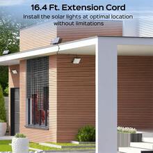 Luz Solar de Inundación LED 202, Luz de Calle Ultra Brillante con Sensor Infrarrojo y Control Remoto, Luz Solar de Jardín y Pared, Iluminación de Atardecer a Amanecer, Foco LED de Adecuado para Jardín, Camino, Patio, Calle y Pared - 1 unidad - Ver 7