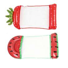 1/2/3PCS Fruit Shaped Inflatable Water Hammock Float, Mesh Pool Lounger, Multi-Use Water Lounge For Adults, Watermelon Pineapple Strawberry Floating Raft For Beach Lake Summer Pool Party - Multicolor - View 12