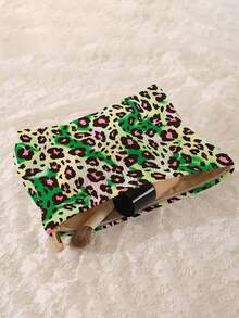1pc Portable Cosmetic Storage Bag Animal Pattern Double-Sided Print Travel Zipper Makeup Bag Multi-Functional Toiletries Organizer - Multicolor - View 4