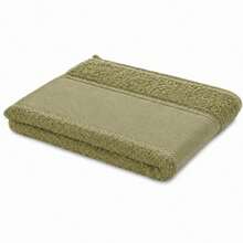 Set Of 3 100% Cotton Machine Embroidery Face Towels - 橄欖綠 - 查看 3