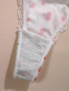 Aesletic 3pcs Women's Comfortable Low-Rise Thong Panties - Multicolor - View 9