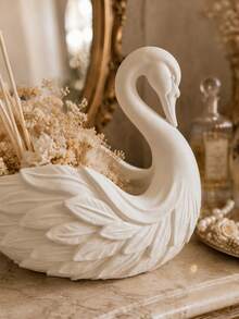 1pc Elegant Swan Shaped Decorative Vase Storage Rack, French Vintage Home Decor, Suitable For Dried Flowers, Reed Diffuser Sticks, Fragrance Display And Entryway Table Decor - Multiple Styles - View 8
