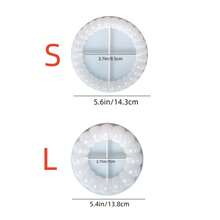 1 pieza/2 piezas Molde de silicona para bandeja de burbujas, posavasos, plato de almacenamiento, posavasos, molde de espejo de yeso y resina - Blanco - Ver 11