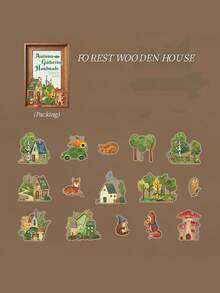 1 Pack 30pcs Vintage Autumn Farm Stickers For Planner DIY Collage Decoration Scrapbook Journal - Picking Autumn Handmade - View 15