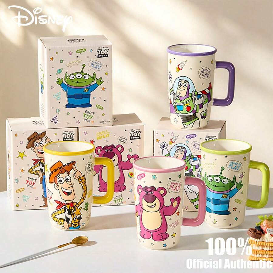Disney Official Authentic Buzz Three-Eyed New Ceramic Mug, Home Drinking Cup, Coffee Cup, Milk Cup, Gift - Multicolor - View 1