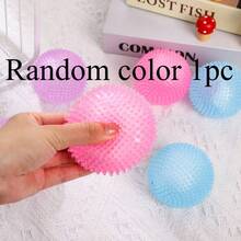 1pc Polka Dot Glitter Slow Rebound TPR Soft Squeeze Stress Ball, Highly Attractive Decompression Toy, Office Desk Gift - Multicolor - View 18