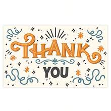 10pcs Thank You Cards Set, 7 Design Styles (Watercolor Eucalyptus Leaves, Floral Patterns, Minimalist Pink Hearts, Vintage Cartoon Style Fonts), Blank Inside, Perfect For Small Business Packaging, Wedding Favors, Party Events And Customer Thank You Notes - View 10