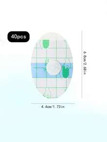 20-80pcs Invisible Waterproof Transparent PU Film Ear Covers, Universal Household Adhesive Patches, Prevent Water Entry, Ear Protection For Bathing, Surfing, Diving, Swimming And Other Water Sports - A - View 8