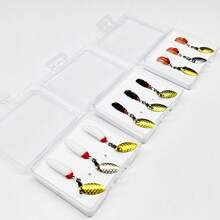 9Pcs-3Boxes Bundle Fly Fishing Flies Sequin Bait(3Pcs/Box-StylesA+3Pcs/Box-StylesB+3Pcs/Box-StylesC)Wet Flies Bait Flies For Flishing Trout/Carp Fishing Lure (With Flies Box) - Multicolor - View 9