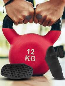 1Pair Silicone Anti-Slip Hand Grips, Wear-Resistant Palm Protection Pads, Anti-Callus Palm Cushion For Dumbbell, Weightlifting, Gym Fitness Training - Multicolor - View 6