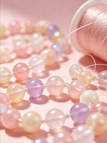 Beaded Fishing Line, Single Roll, 0.2mm-0.6mm 5 Diameter Options, Transparent Invisible Non-Elastic, Suitable For Jewelry Bracelets, Necklaces, Handmade Hanging Decorations, Holiday Decor And Other Beaded DIY Crafts - Fishing Line - View 4
