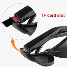 Sports Video Glasses, Smart Video Glasses, 90-Minute Battery Life, 75° Wide Angle, Wearable Camera, Glasses With Video And Photo Functions, For Meetings, Comes With A 64GB Memory Card, Perfect Holiday Gift For Friends For Christmas And Halloween! - View 5