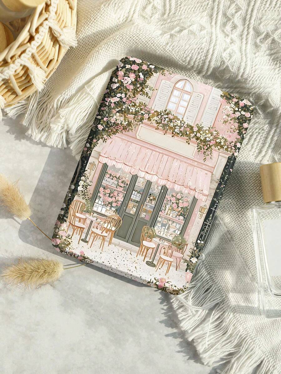 Kingsung 粉色櫻花書店保護殼，相容 Kindle 第10代 2019、Kindle 第11代 2024、Kindle Paperwhite 第12代 2024、Kindle Colorsoft Signature Edition、Clara Colour 2024 (6英吋) 與 Libra Colour 2024 (7英吋) 及其他機型，支援自動喚醒/睡眠，四角防摔，無需擔心摔落